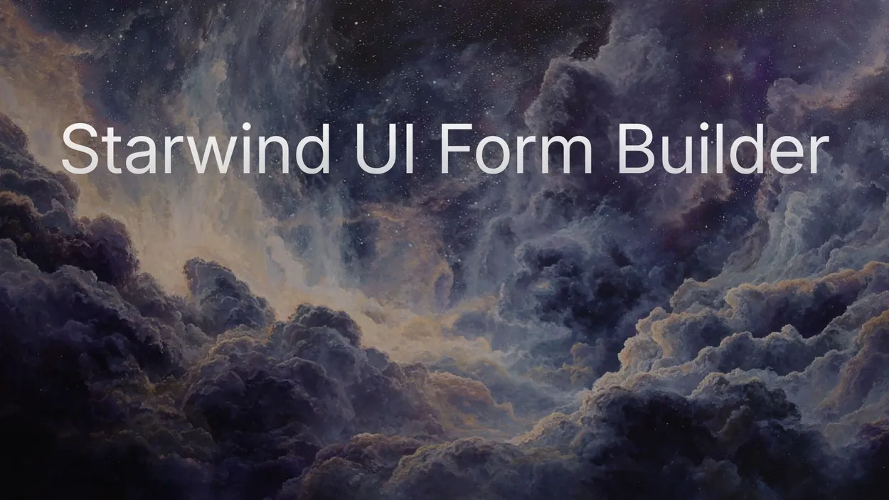 Cover for Free Starwind UI Form Builder for Astro