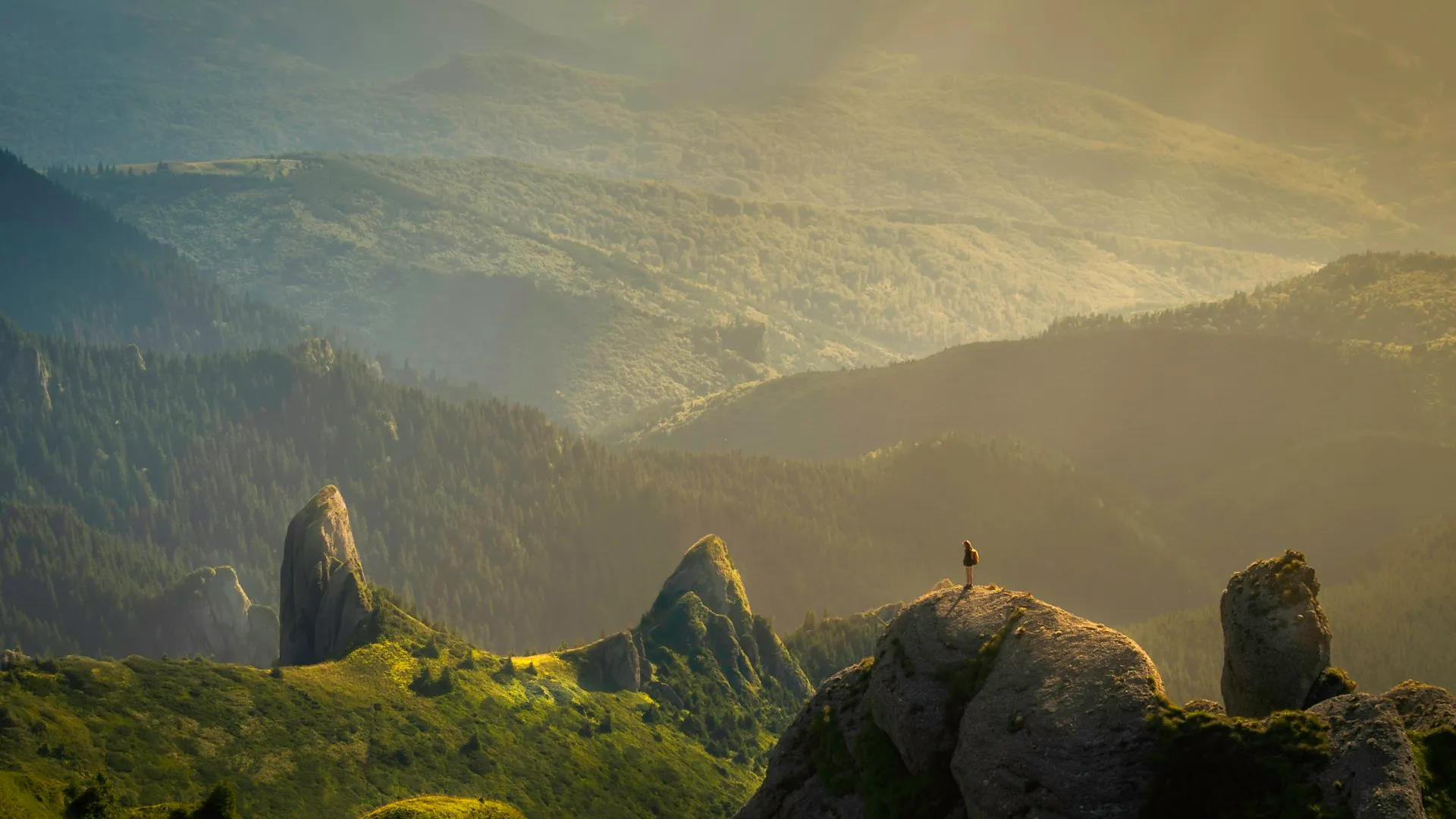 Dramatic mountain landscape