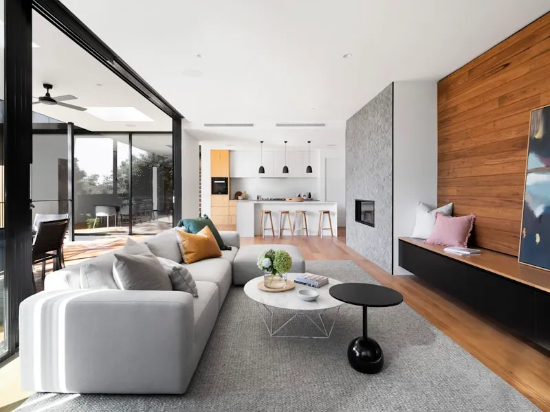 Polished hardwood floors in a sunlit room