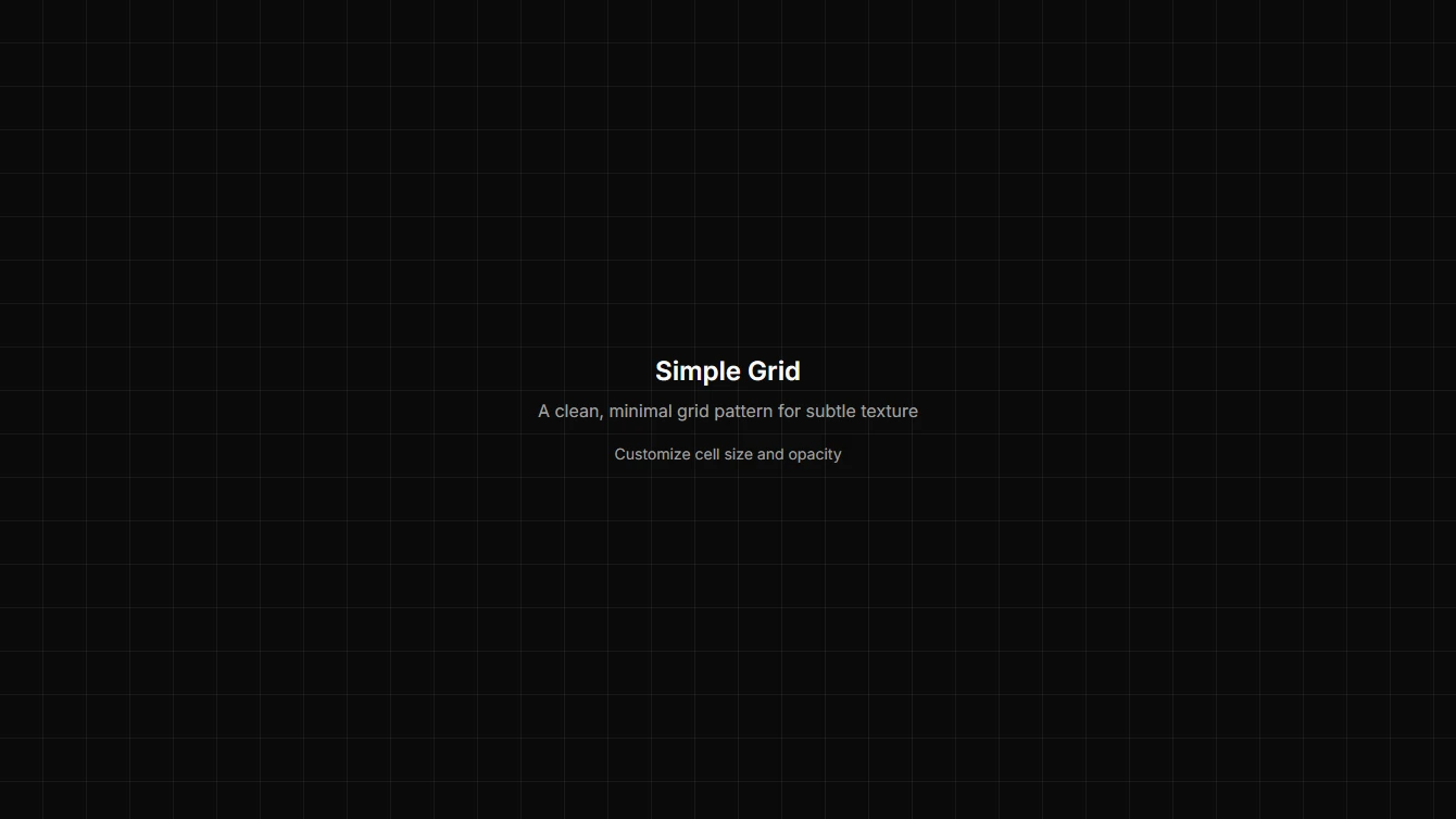 Background 1 - Simple Grid