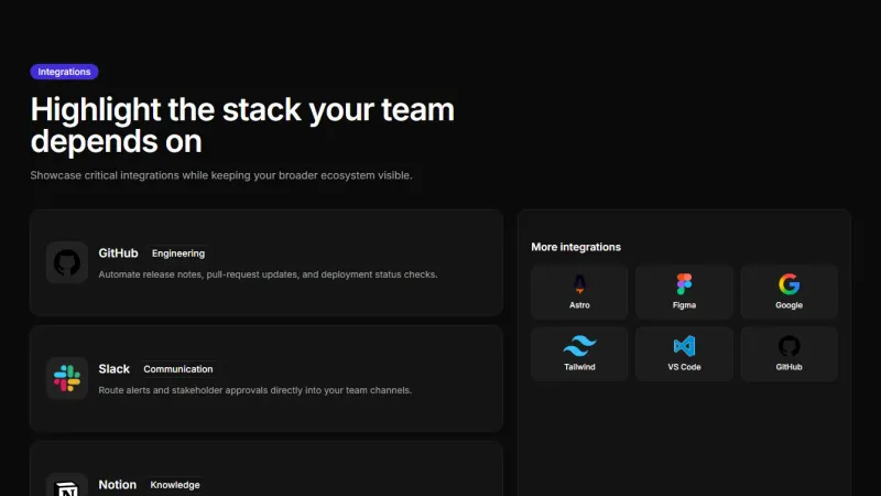 Integration 5 - Featured Split Layout