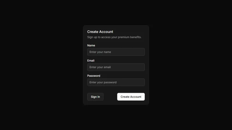 Signup Form 1