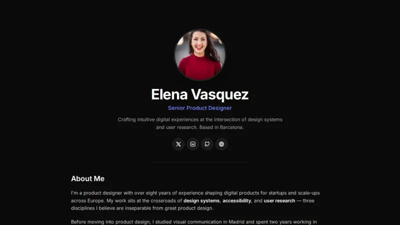 Profile 1 - Centered Clean