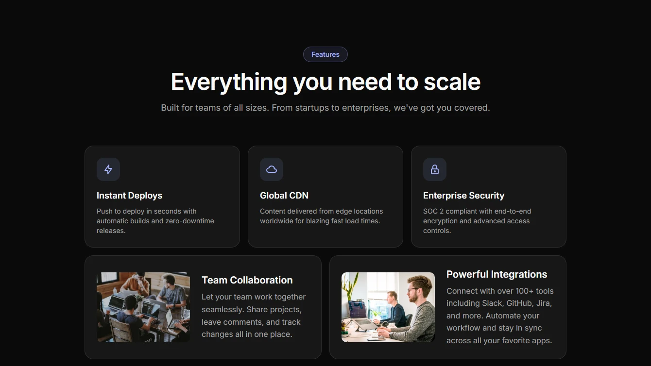 Feature 20 - Bento Grid (3+2)