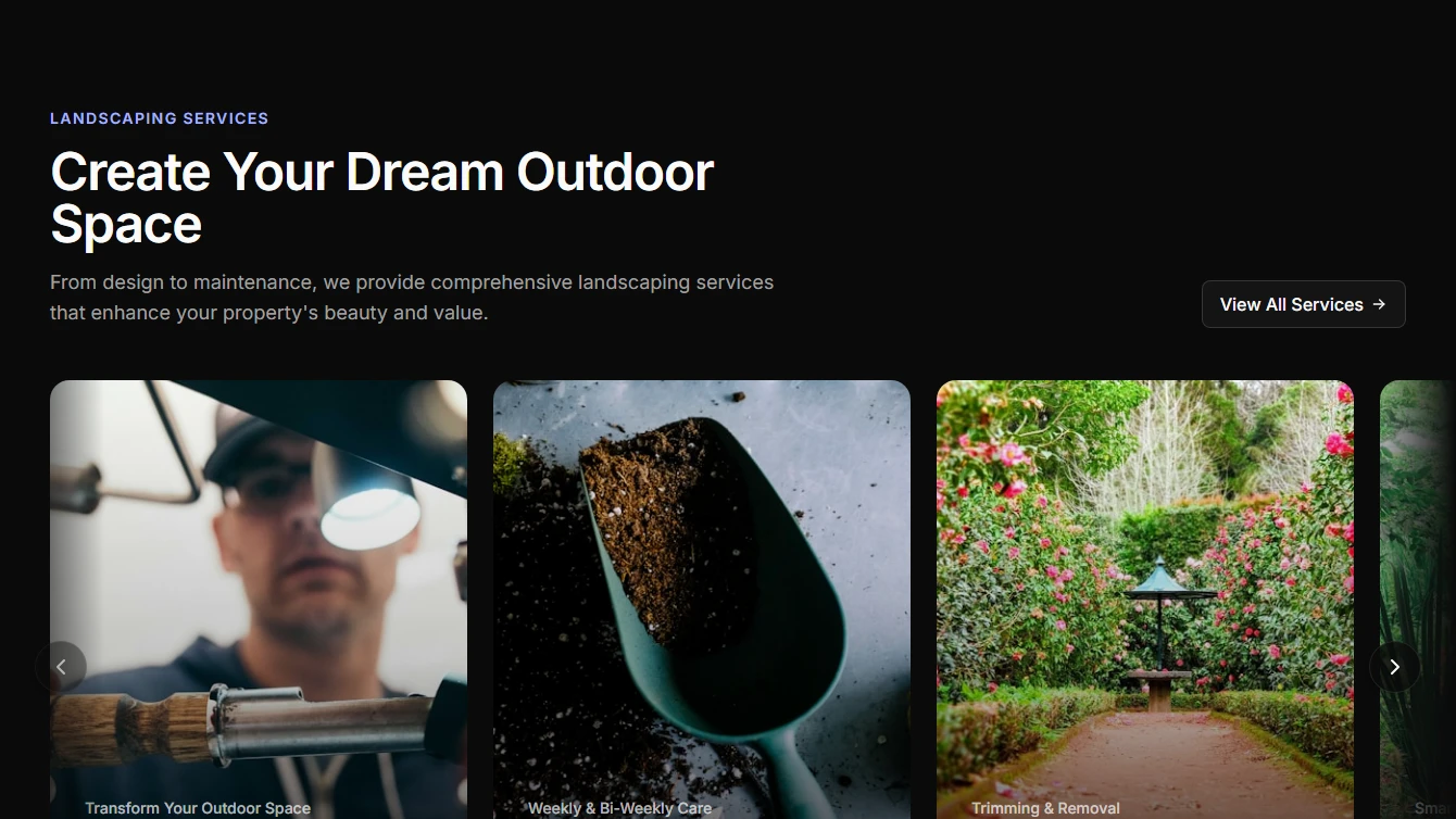 Services 7 - Horizontal Scroll