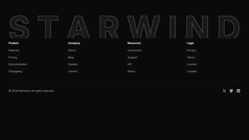 Footer 4 - Outlined Logo