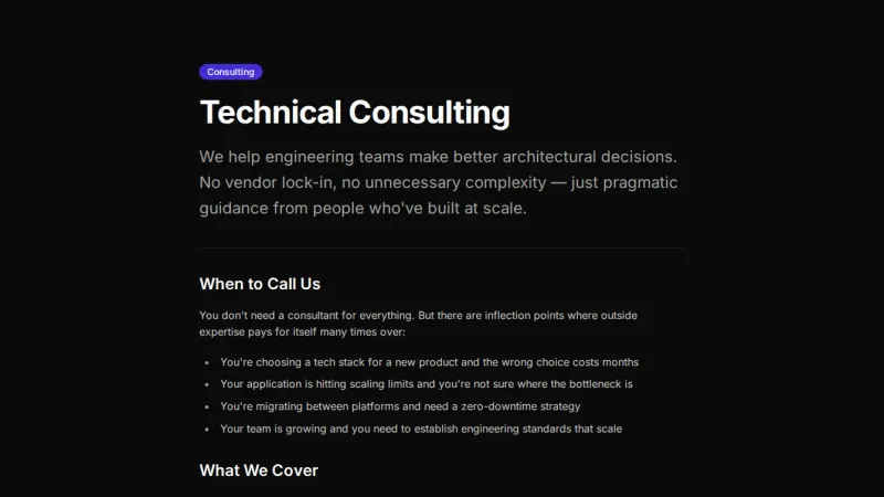 Service Page 4 - Minimal Typographic