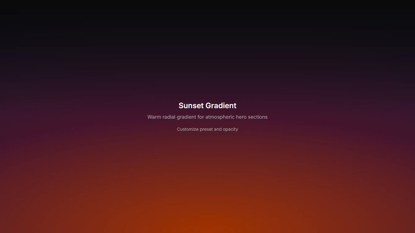Background 15 - Sunrise/Sunset Gradient