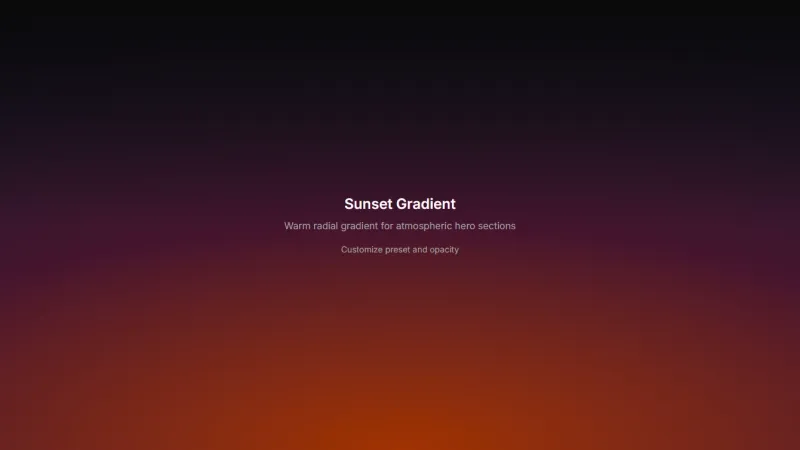 Background 15 - Sunrise/Sunset Gradient