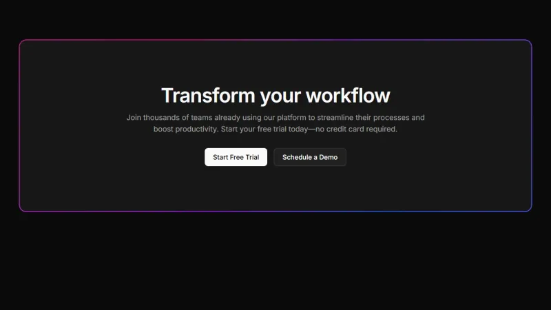 CTA 8 - Rotating Gradient Border