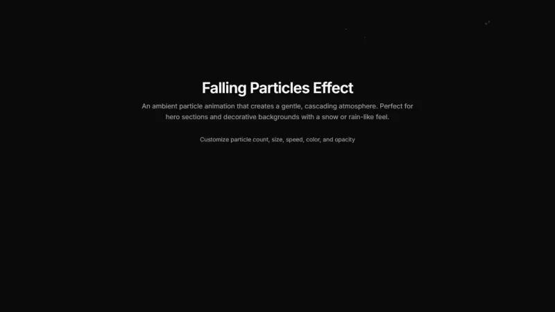 Effect 11 - Falling Particles