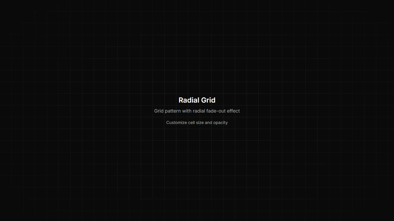 Background 13 - Grid with Radial Fade