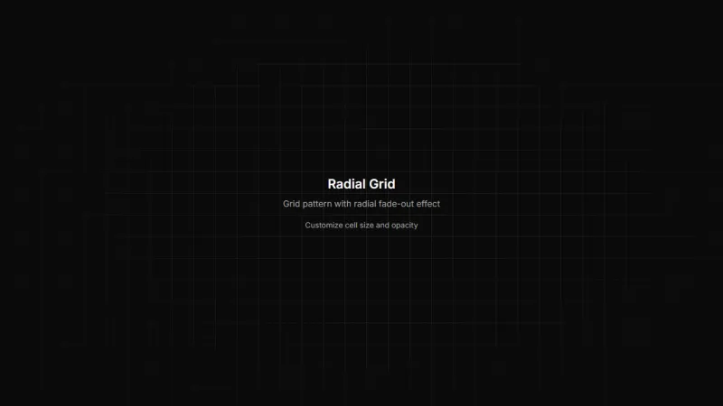 Background 13 - Grid with Radial Fade
