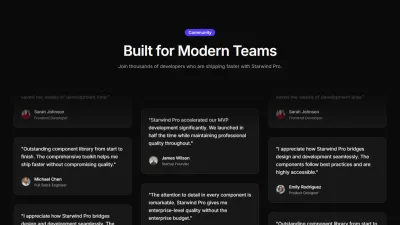 Testimonials 6 - Three Column Marquee