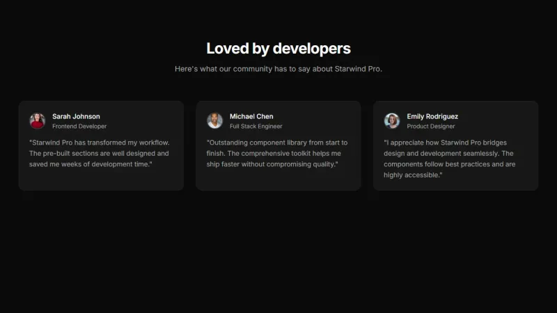 Testimonials 3 - Cards