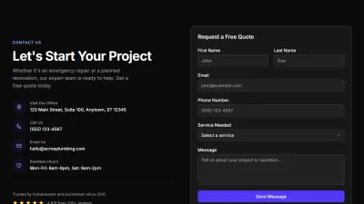 Contact 1 - Split Layout