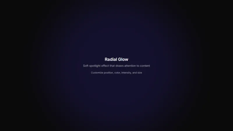 Background 6 - Radial Glow