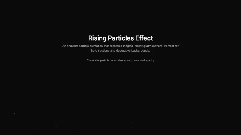 Effect 10 - Rising Particles