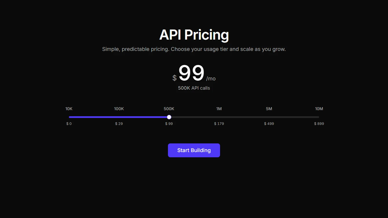 Pricing 12 - API Steps
