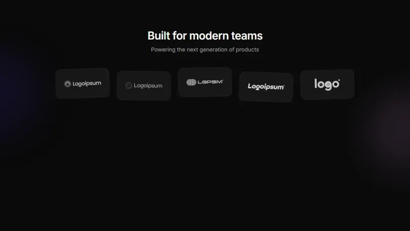 Logo Cloud 6 - Floating Glass Cards