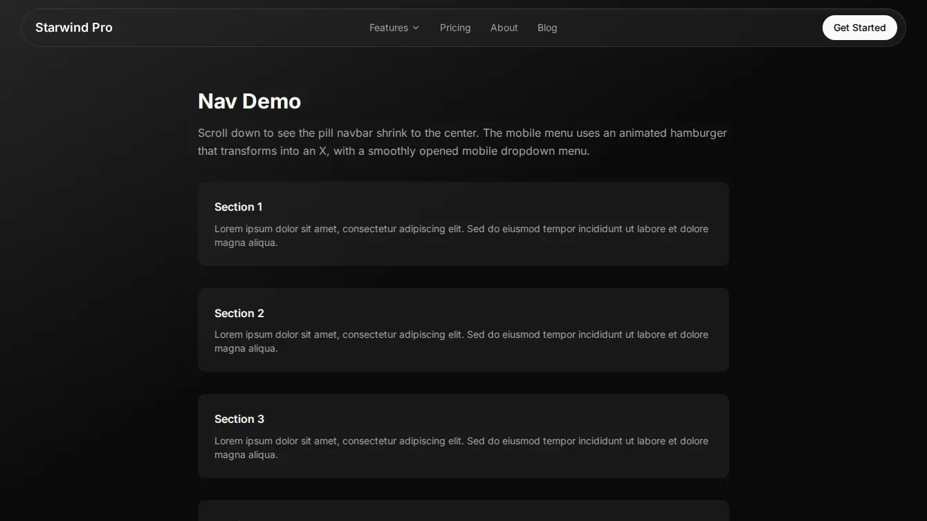 Navigation components