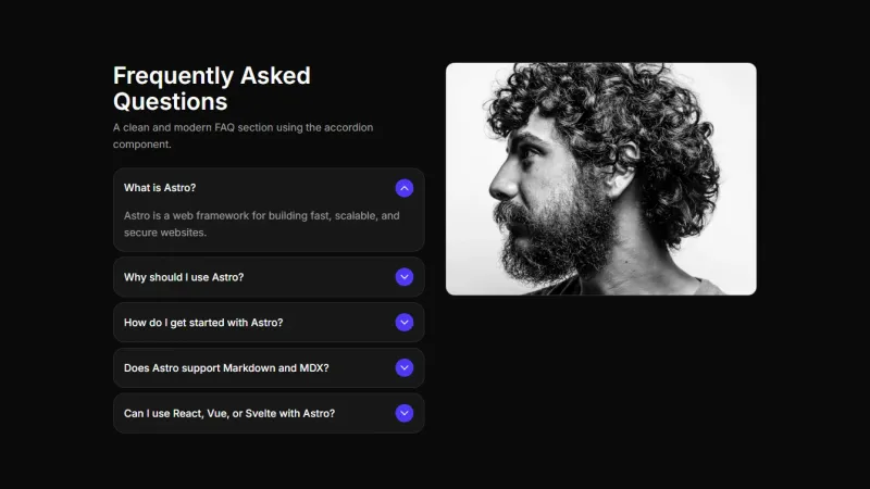 FAQ 4 - Accordion With Image
