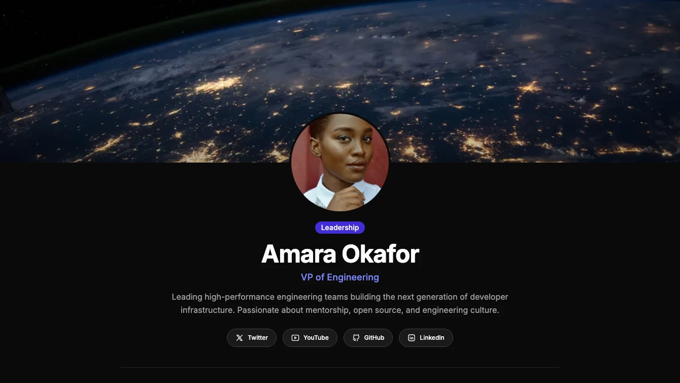 Profile 3 - Hero Banner Overlap