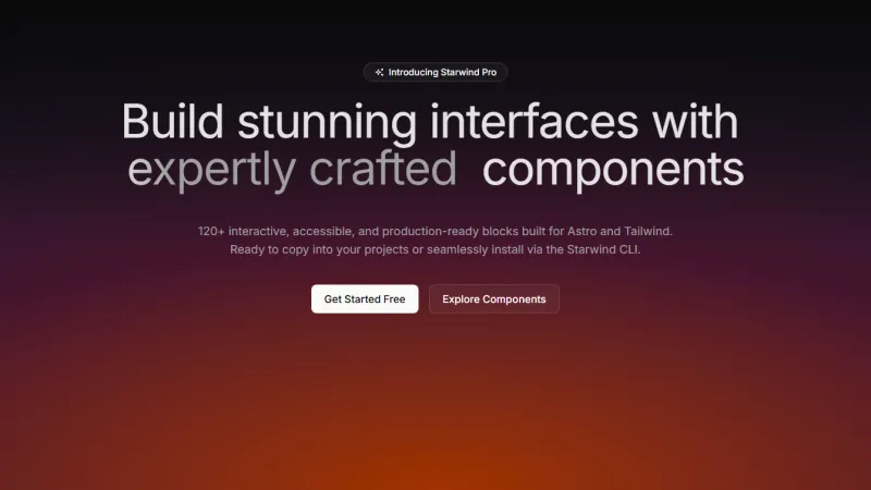 Hero 14 - Shimmer Text with Gradient