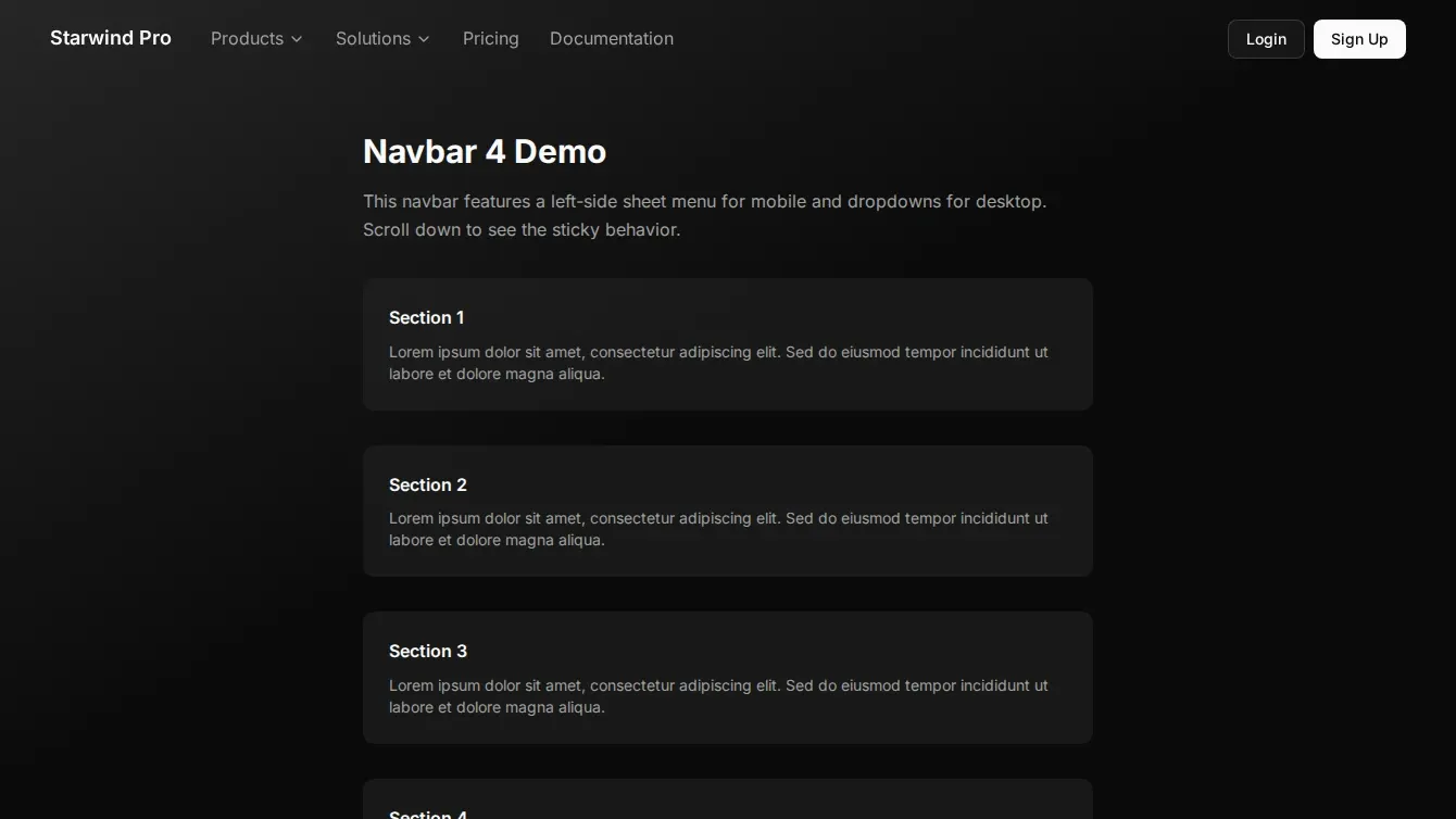 Navigation components