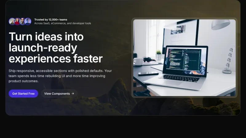 Hero 15 - Cinematic Split