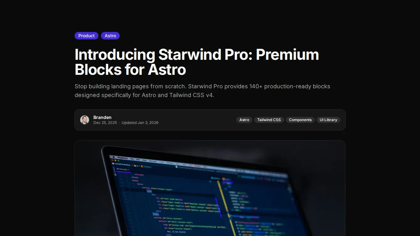 Blog Post components