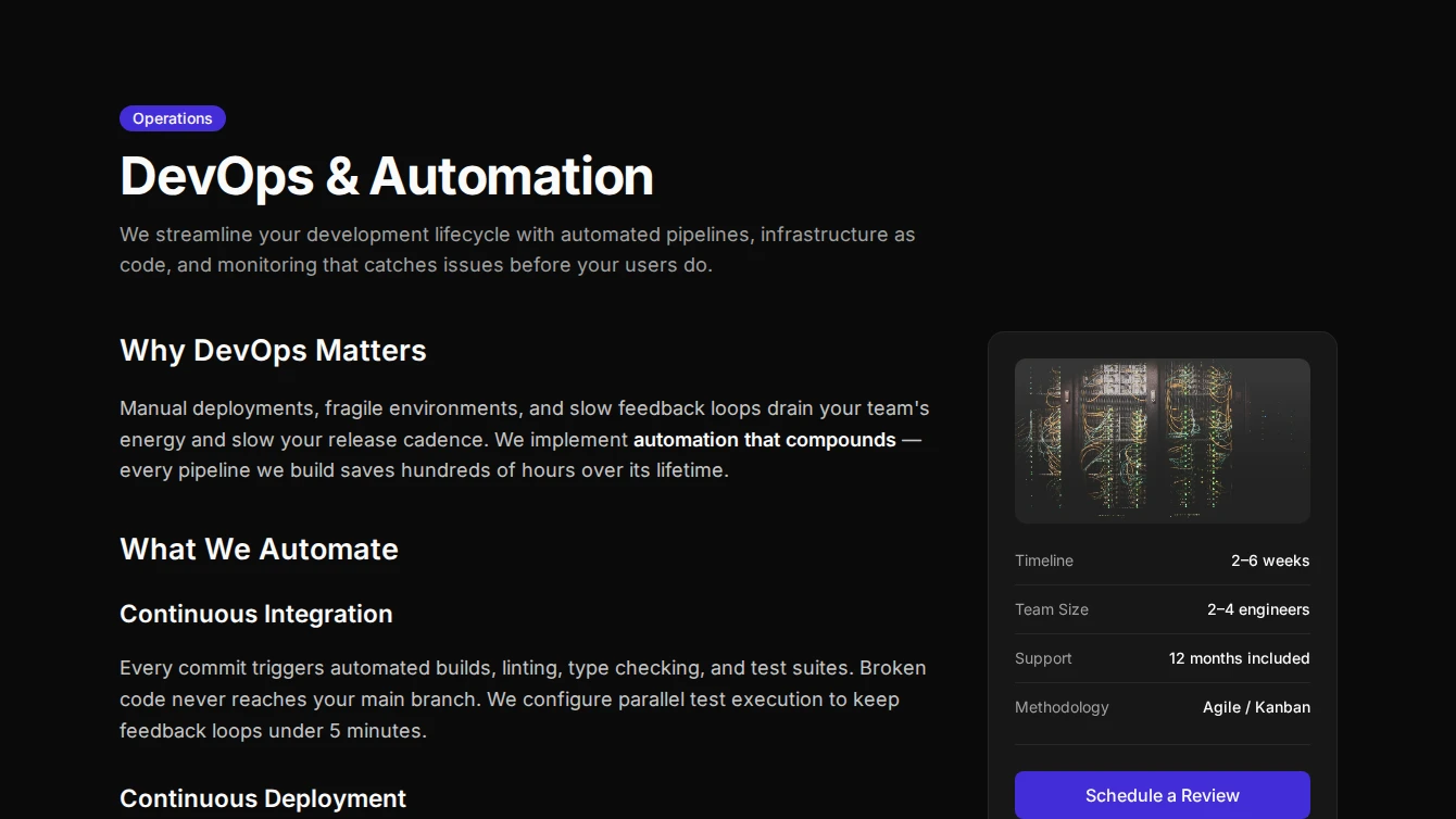 Service Page 6 - Sidebar Info