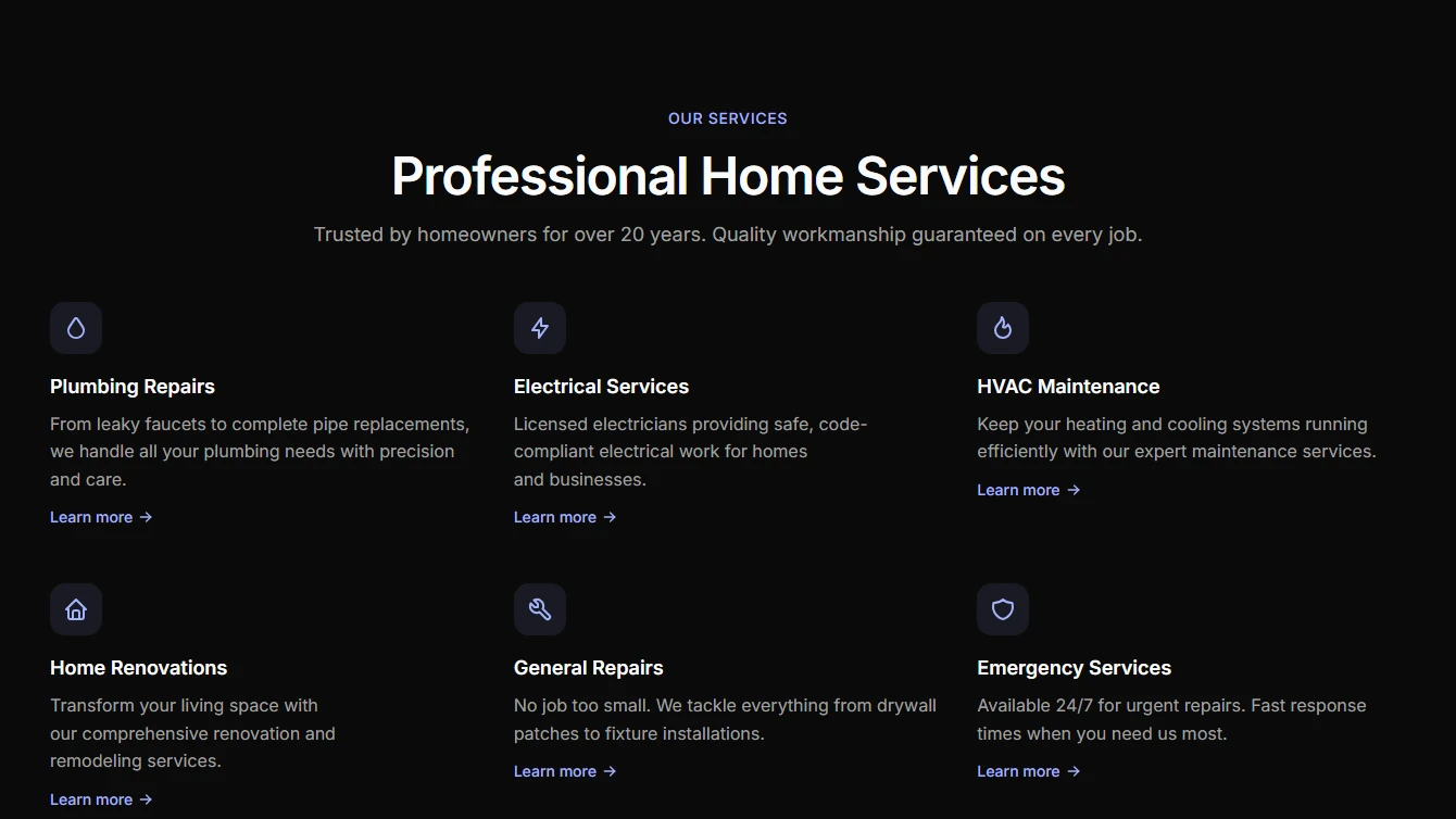 Services 1 - Simple Grid