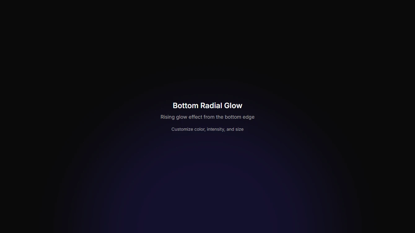 Background 17 - Bottom Radial Glow