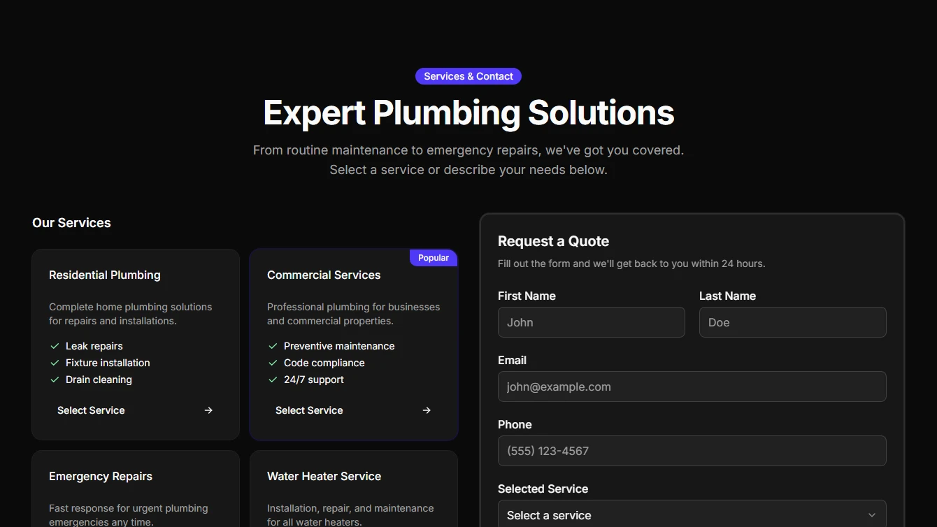 Contact 4 - Services Grid