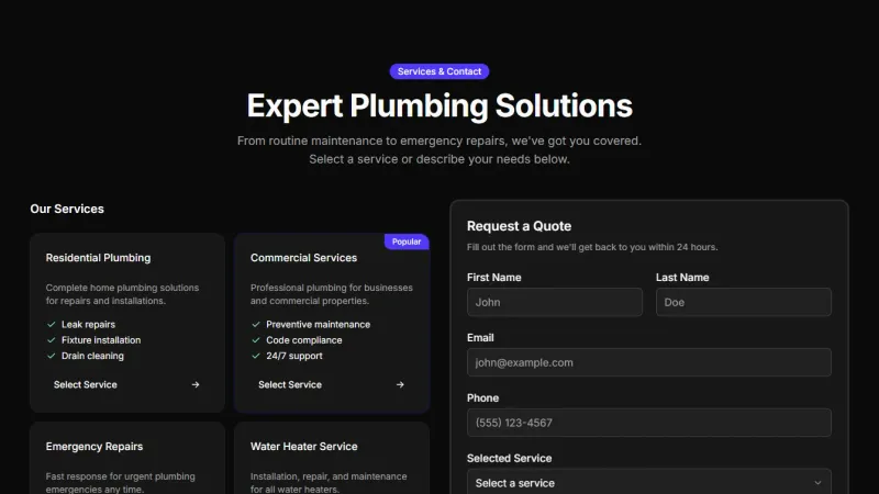 Contact 4 - Services Grid