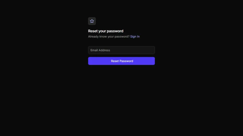 Reset Password Form 1