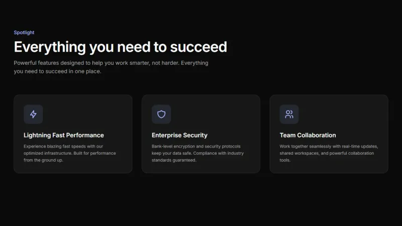 Feature 5 - Spotlight Cards