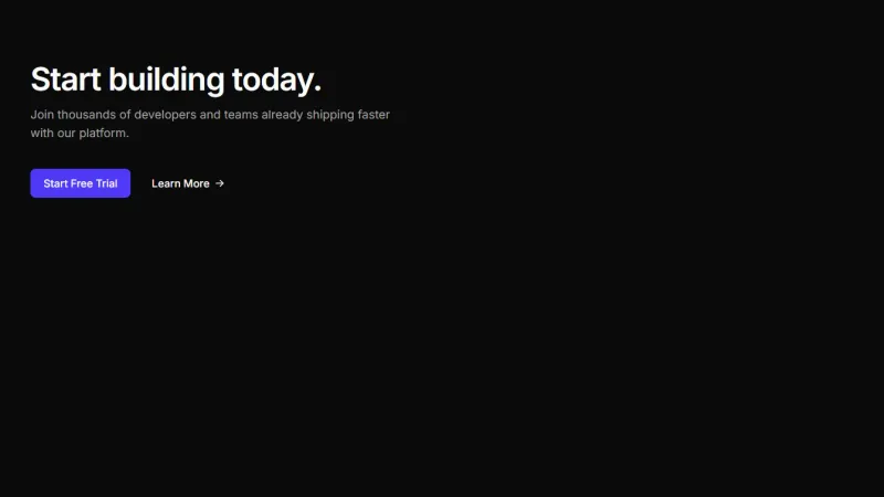 CTA 2 - Simple Left-Aligned