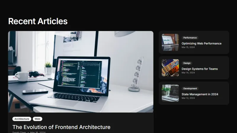 Blog 5 - Featured & List Cards