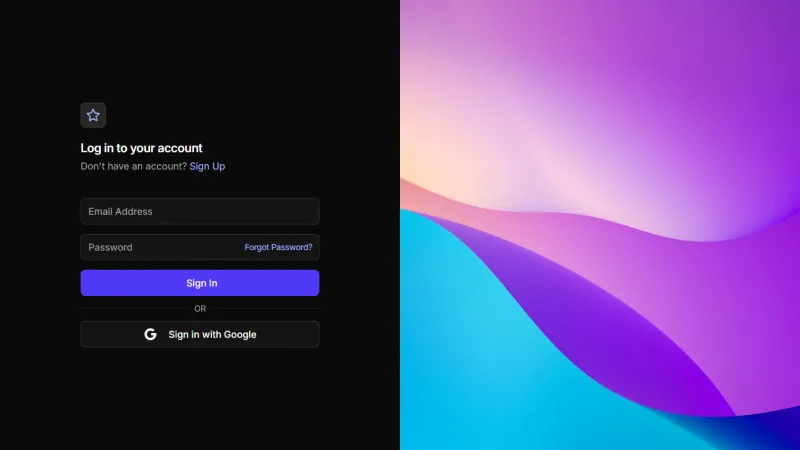 Login 3 - Split Screen with Image