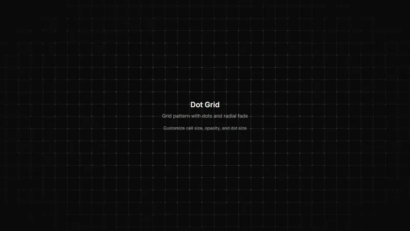 Background 10 - Dot Grid with Radial Fade