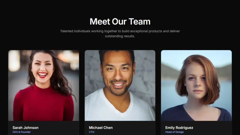 Team 1 - Simple Grid Cards