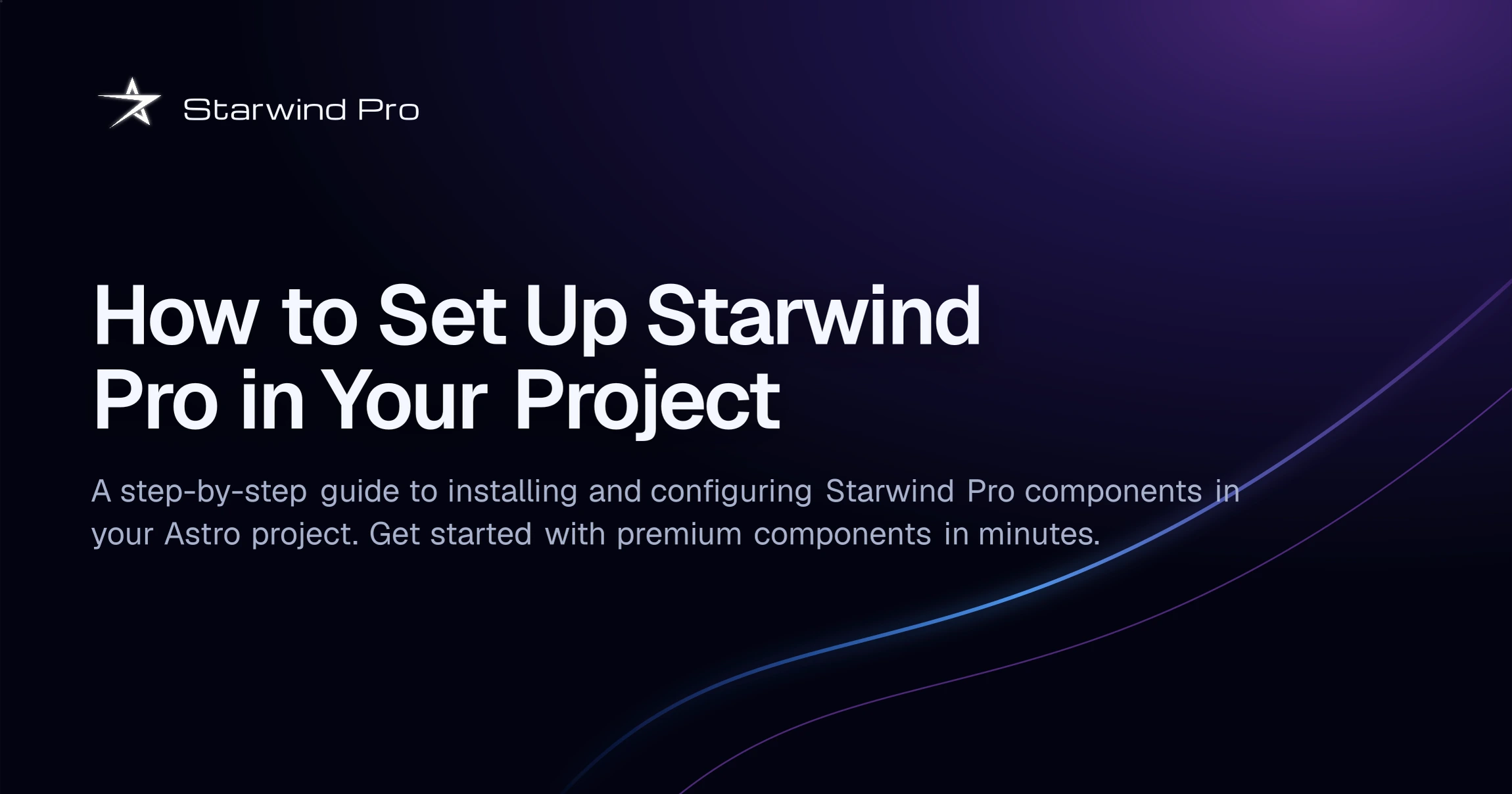 How to Set Up Starwind Pro in Your Project